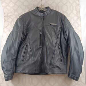 VINTAGE Harley Davidson FXRG Leather Motorcycle Jacket Mens Large 98508-99VM
